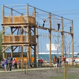 houten hoogteparcours van 2SUR5 in het Westland