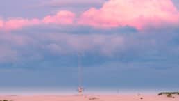 roze wolk zandmotor