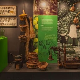 foto van een expositie over de geschiedenis van het Westland in het Westlands Museum in het Westland
